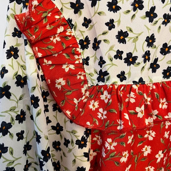 Influence Mix And Match Floral Ruffle Top - Picture 5 of 6